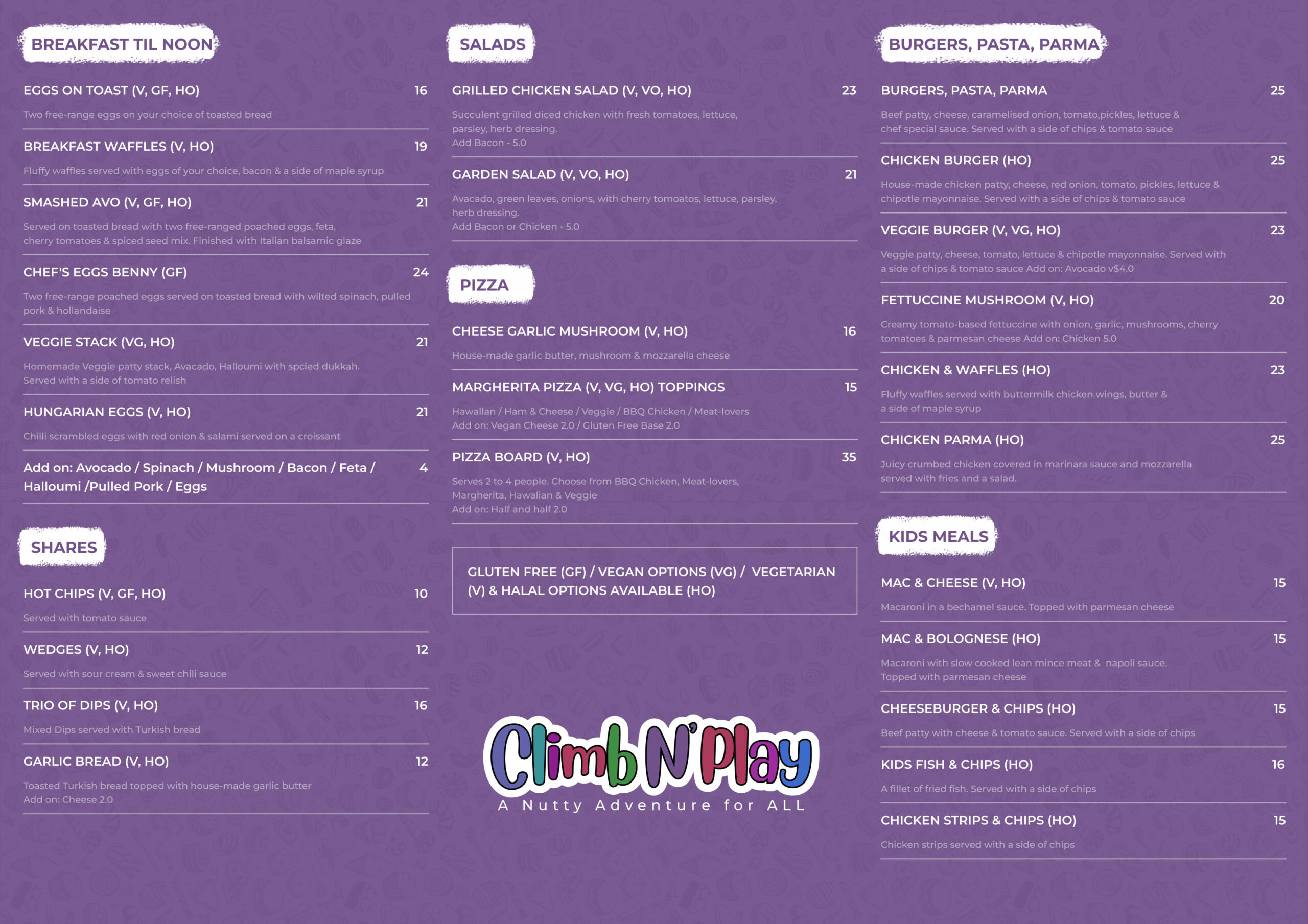 A4 Cafe Menu Page 01 scaled